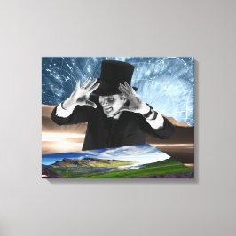 神が創作している キャンバスプリント