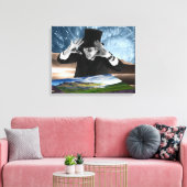 神が創作している キャンバスプリント (インサイチュ (リビング))