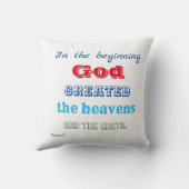 神が創造された初めの時 クッション (裏面)