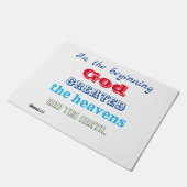 神が創造された初めの時 ドアマット (アングル)