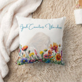 神が創造す疑問に思る-フローラ信仰装飾用クッション クッション (ブランケット)