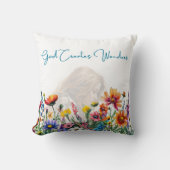 神が創造す疑問に思る-フローラ信仰装飾用クッション クッション (正面)