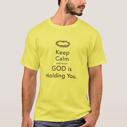 神が君のシャツを持っている Tシャツ (正面)