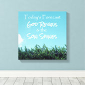 神が君臨し子が輝く キャンバスプリント (インサイチュ (ウッドフロア))