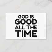 神が善い時を通して 名刺 (正面)