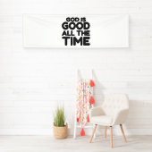 神が善い時を通して 横断幕 (インサイチュ)