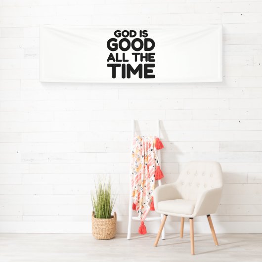 神が善い時を通して 横断幕 (インサイチュ)