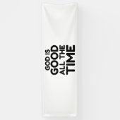 神が善い時を通して 横断幕 (縦)