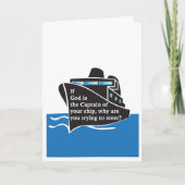 "神が大尉"挨拶状なら カード (正面)