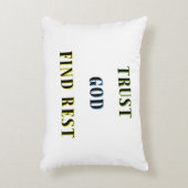 神が安息を得ることを信じる アクセントクッション (正面(垂直))