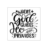 神が導くキリスト教の宗教 ラバースタンプ (インプリント)