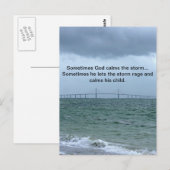 神が嵐を鎮める ポストカード (正面/裏面)