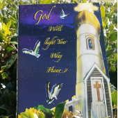 神が帰る道を照らしてくださる 案内状