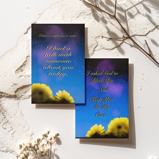 神が帰る道を照らしてくださる 案内状