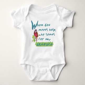 神が必要な救済時はグランパ！I ESP Iベビーベビーボ ベビーボディスーツ