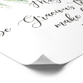 神が恵み深く、緑と金ゴールドを受け取れ葉ば ポスター (角)