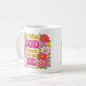 神が意図したあなたであれ 花の言葉 コーヒーマグカップ (正面左)