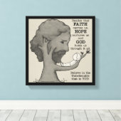 神が我々を支配する キャンバスプリント (インサイチュ (ウッドフロア))