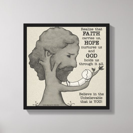 神が我々を支配する キャンバスプリント (正面)