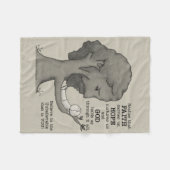 神が我々を支配する フリースブランケット (正面(横))