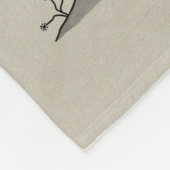 神が我々を支配する フリースブランケット (角)