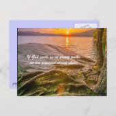 神が我々を険しい道に誘うなら、 ポストカード (正面/裏面)