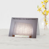 神が扉を閉める時彼は扉を開け… カード (黄色い花)