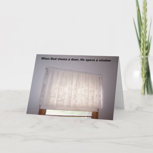 神が扉を閉める時彼は扉を開け… カード (正面)