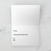 神が折り畳ま生まれれば挨拶のカード カード (内部)
