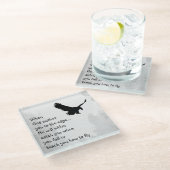 神が捕らえたり飛んだりするために教え端に押し込まれる ガラスコースター (アングル)