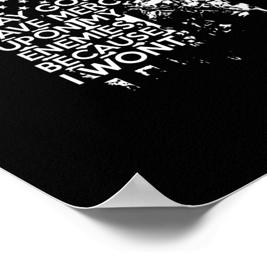 神が敵に慈悲を与えるなら俺は敵に与えられぬ ポスター (角)