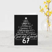 神が最初にやった 67 クリスチャン聖書 6 7 ミーム クリス カード (黄色い花)