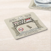 神が来る スクエアペーパーコースター (アングル)