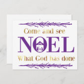 神が来ノエルの聖降誕祭を行った事を見よ ポストカード (正面/裏面)