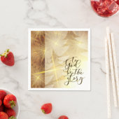 神が栄光のクリスマスツリーの星になる スタンダードカクテルナプキン (インサイチュ)