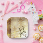 神が栄光のクリスマスツリーの星になる ペーパープレート (パーティー)