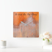 神が栄光の時計になる スクエア壁時計 (ホーム)