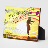 神が歌うパーソナライズされた フォトプラーク (側面)