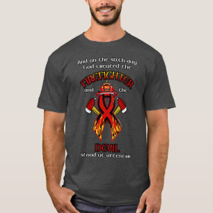 神が消防士を創造した Tシャツ