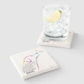 神が犬を作った ストーンコースター (横)