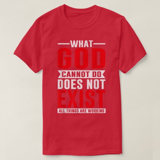 神が生み出すことのできないもの、NSPPD祈りの言葉 Tシャツ (デザイン正面)