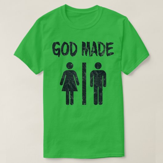 神が男性女性をキリシタンおもしろいタンクトップに Tシャツ (デザイン正面)