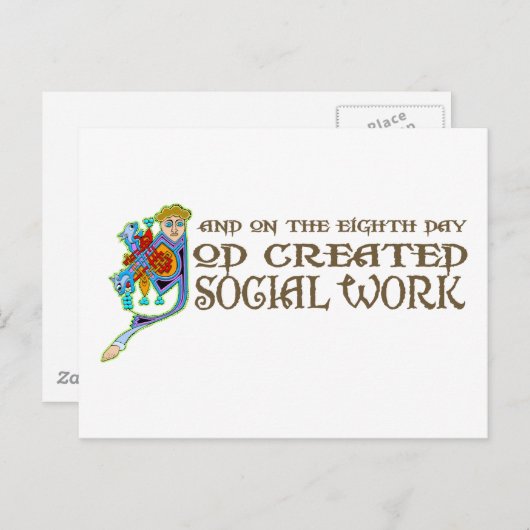 神が社会事業を創造 ポストカード (正面/裏面)