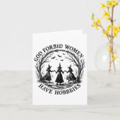 神が禁じている 女性が趣味を持つこと カード (黄色い花)