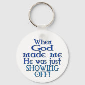 神が私にユーモアを作った時 キーホルダー (裏面)