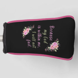 「神が私の中にいるから」パターヘッドカバー ゴルフヘッドカバー