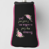 「神が私の中にいるから」パターヘッドカバー ゴルフヘッドカバー (回転90)