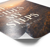 神が私の歩みを導く 山 フォトプリント            (角)