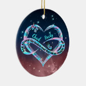 神が私をあなたに導いてくれた壊れた道に祝福を セラミックオーナメント (右)