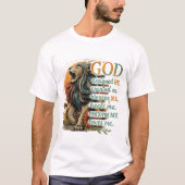 神が私をデザインした... Tシャツ (正面)